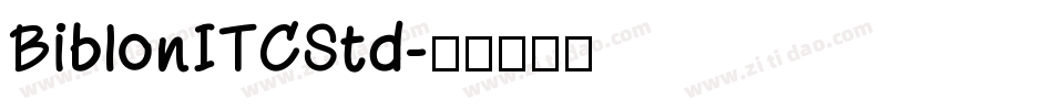 BiblonITCStd字体转换