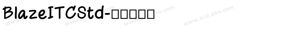 BlazeITCStd字体转换