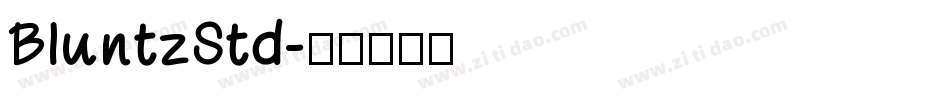 BluntzStd字体转换