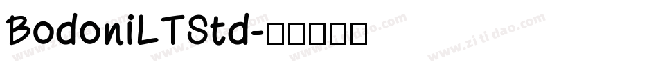 BodoniLTStd字体转换