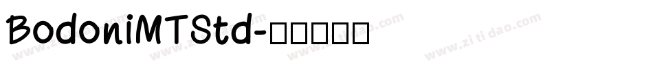 BodoniMTStd字体转换