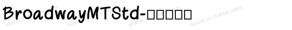 BroadwayMTStd字体转换