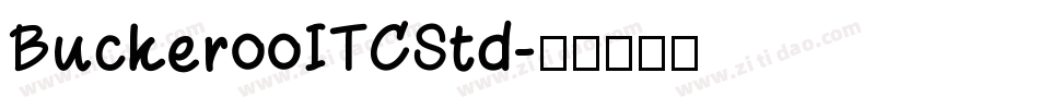 BuckerooITCStd字体转换