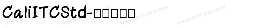 CaliITCStd字体转换