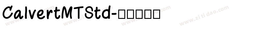 CalvertMTStd字体转换