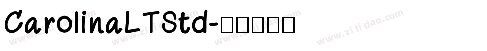 CarolinaLTStd字体转换