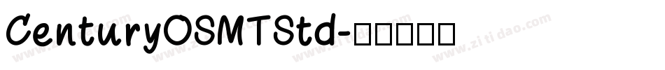 CenturyOSMTStd字体转换