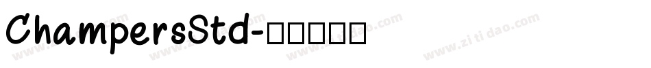 ChampersStd字体转换