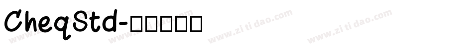 CheqStd字体转换
