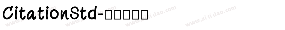 CitationStd字体转换