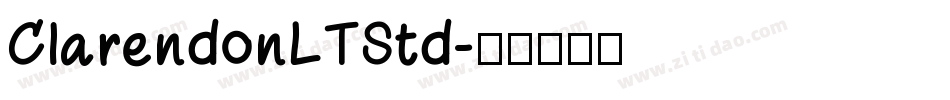 ClarendonLTStd字体转换