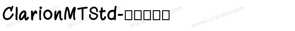 ClarionMTStd字体转换