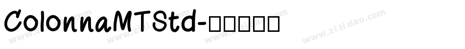 ColonnaMTStd字体转换