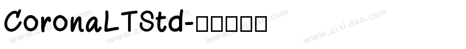 CoronaLTStd字体转换