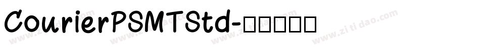 CourierPSMTStd字体转换