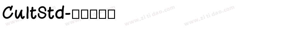 CultStd字体转换
