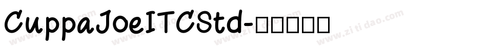 CuppaJoeITCStd字体转换
