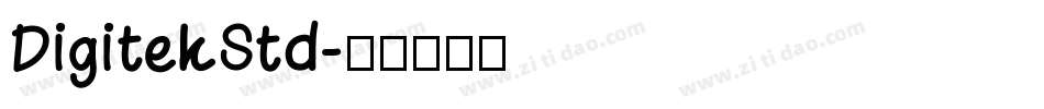 DigitekStd字体转换