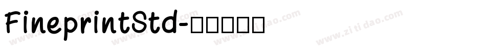 FineprintStd字体转换