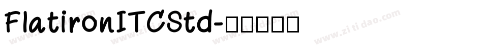 FlatironITCStd字体转换