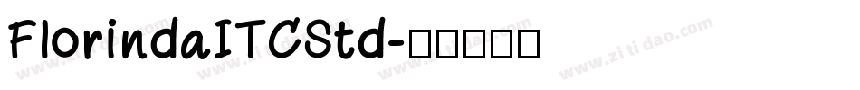 FlorindaITCStd字体转换