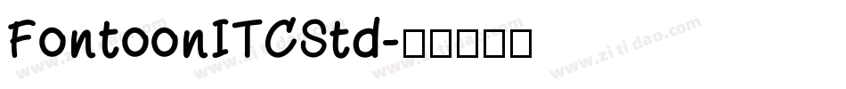 FontoonITCStd字体转换