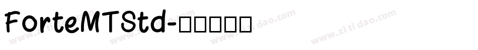 ForteMTStd字体转换
