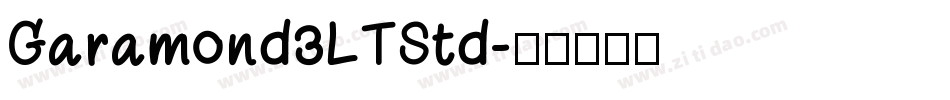 Garamond3LTStd字体转换