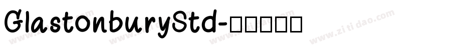 GlastonburyStd字体转换