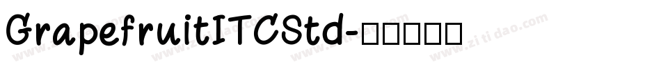 GrapefruitITCStd字体转换