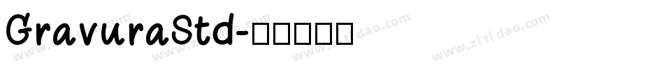GravuraStd字体转换