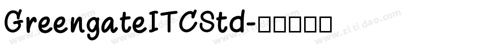 GreengateITCStd字体转换