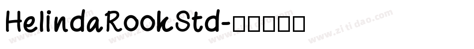 HelindaRookStd字体转换