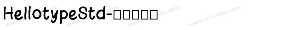HeliotypeStd字体转换