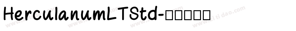 HerculanumLTStd字体转换