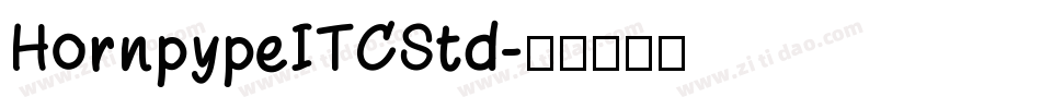 HornpypeITCStd字体转换