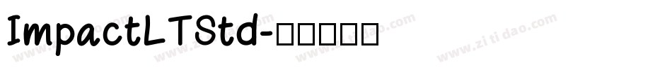 ImpactLTStd字体转换