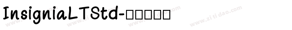 InsigniaLTStd字体转换