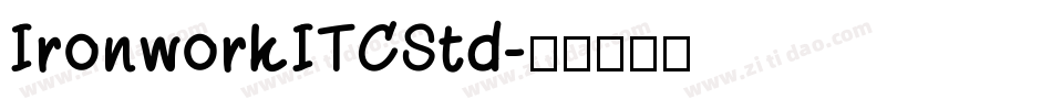 IronworkITCStd字体转换