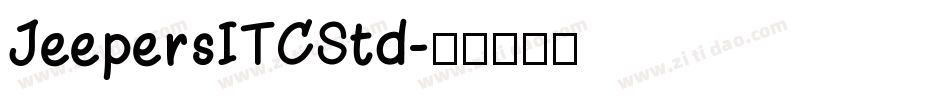 JeepersITCStd字体转换