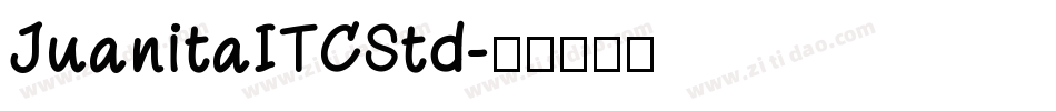 JuanitaITCStd字体转换