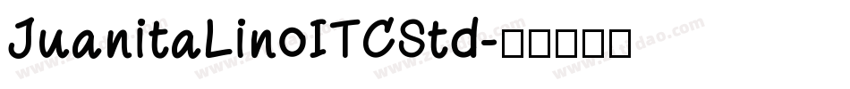 JuanitaLinoITCStd字体转换