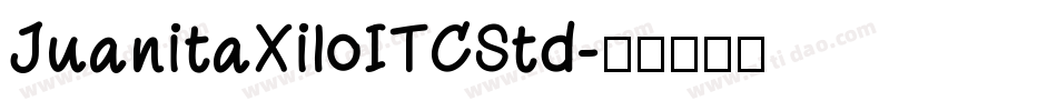JuanitaXiloITCStd字体转换