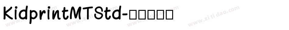 KidprintMTStd字体转换