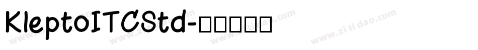 KleptoITCStd字体转换