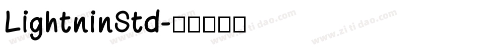 LightninStd字体转换