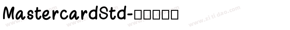 MastercardStd字体转换