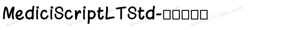MediciScriptLTStd字体转换