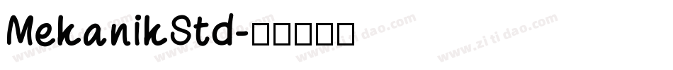 MekanikStd字体转换