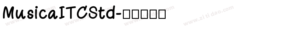 MusicaITCStd字体转换
